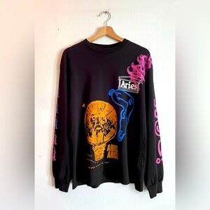ARIES Monster Face Long Sleeve Tee